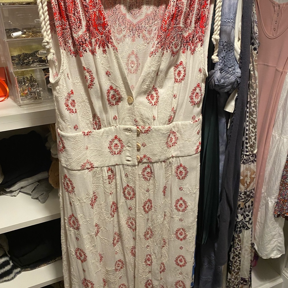 Zara boho chic vest maxi length size S